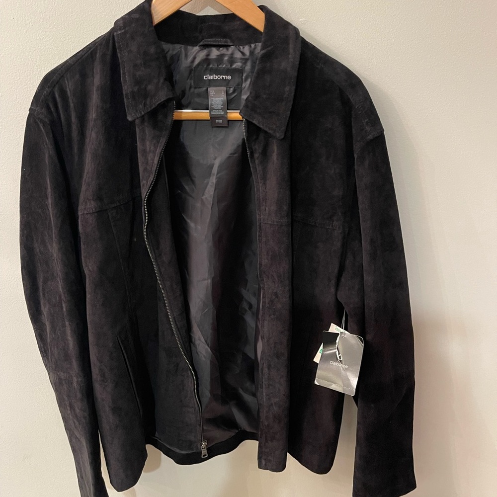 Black suede men’s jacket